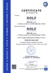 Certyfikat ISO 3834